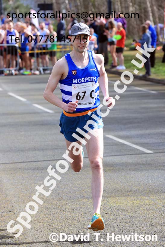 Senior mens 2024 Elswick Harriers Good Friday Relays, Newburn, Newcastle Upon Tyne  Photo: David T. Hewitson/Sports for All Pics